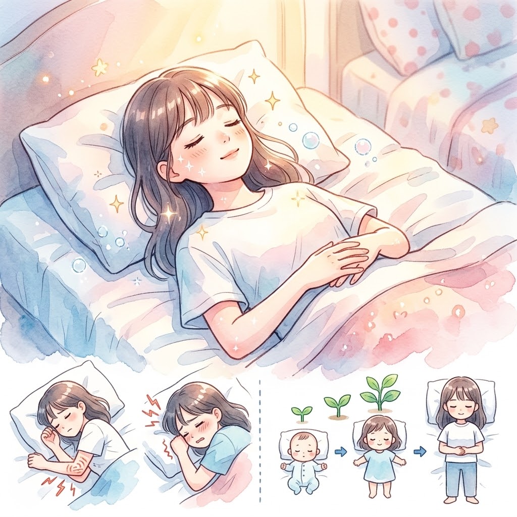 🧘‍♀️ 睡觉时雷打不动习惯仰躺：给双颊肌肤最温柔的“零零触碰”保护