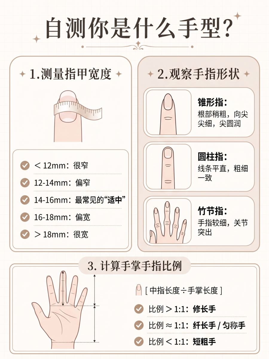 3个步骤教你自测你是什么手型（图片教程）