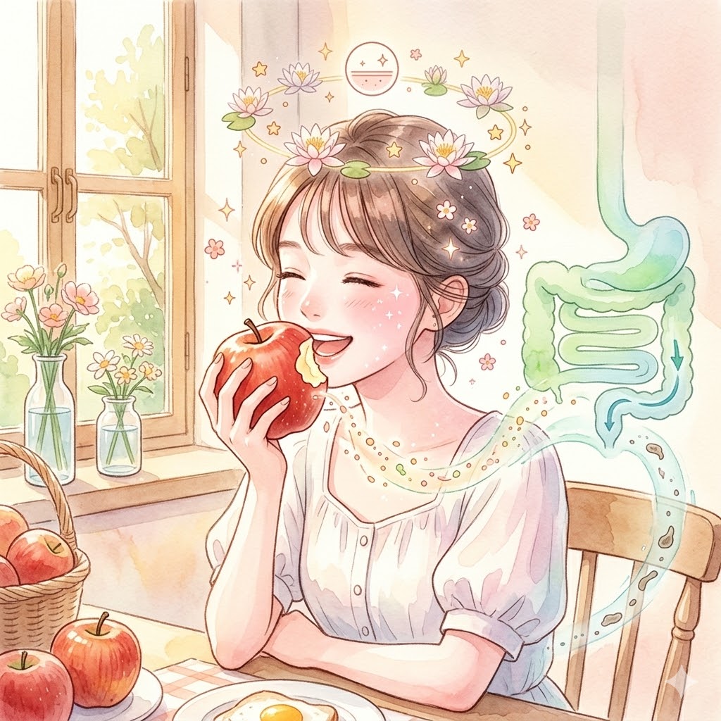 🍎 每天习惯啃一个苹果：肠道干净了，脸蛋自然变通透
