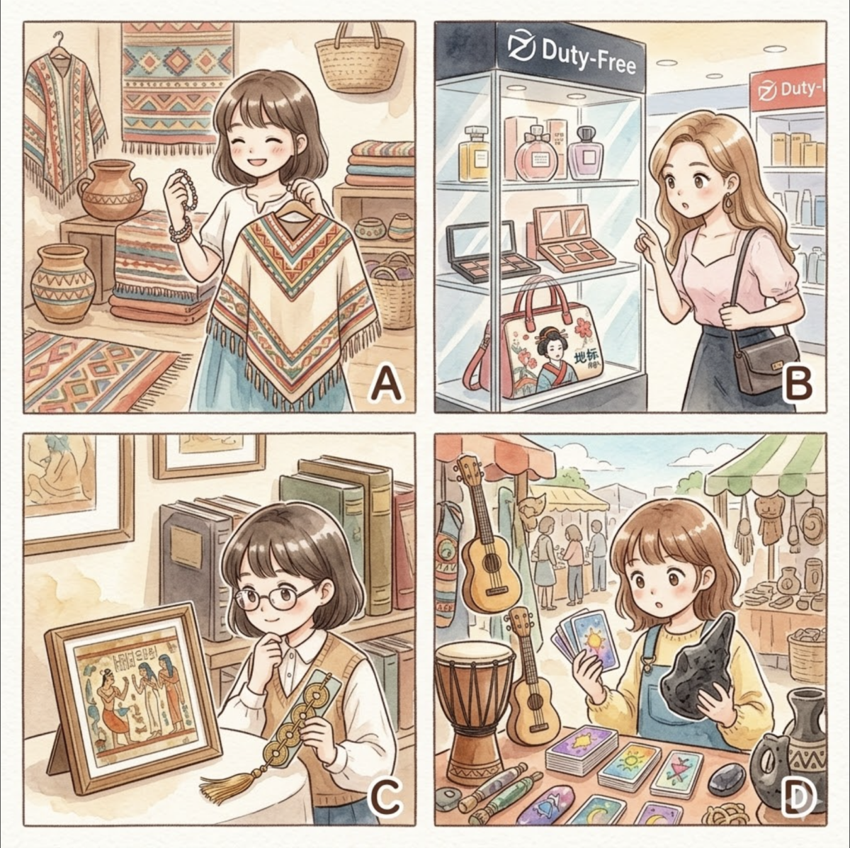 Q6. 如果让你在旅行中挑选一样带回家的纪念品，你通常会选择：