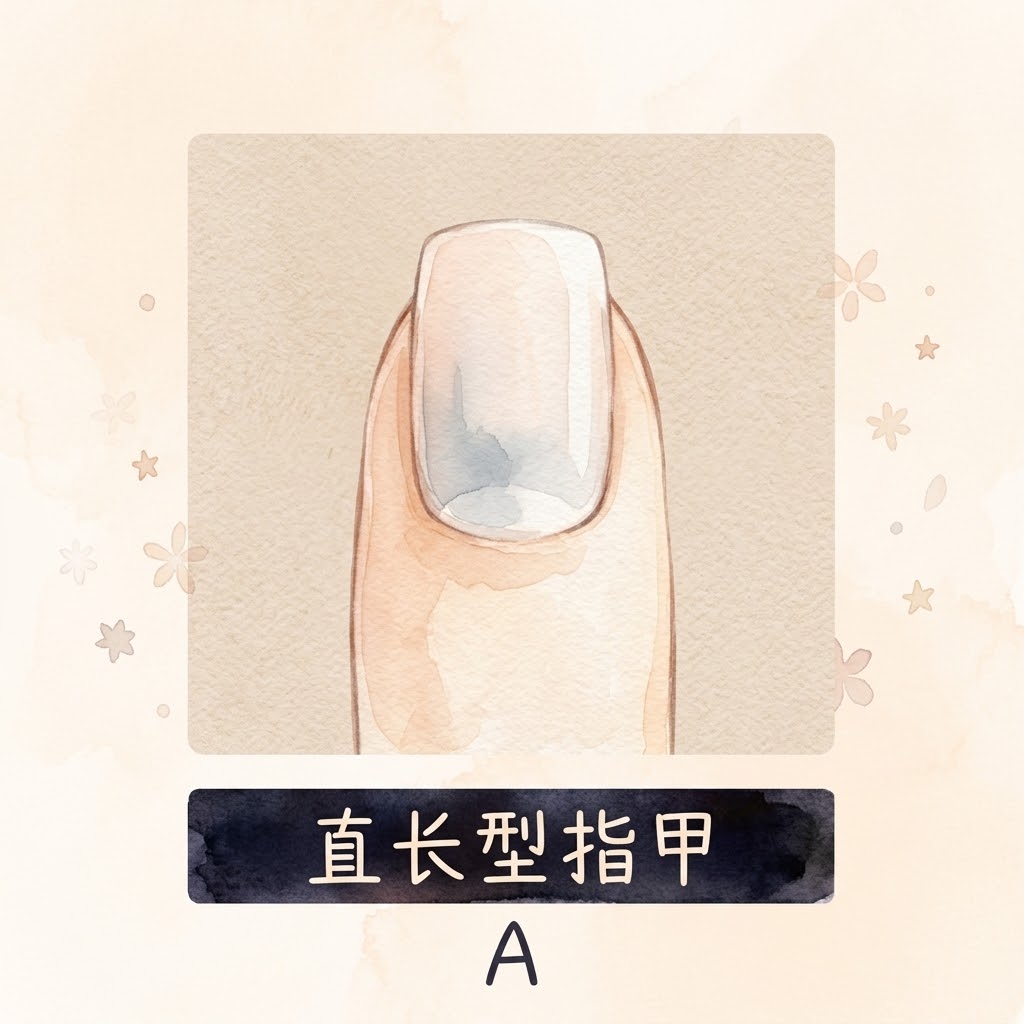 🛠️ A. 直长型指甲：精神世界的富豪！靠创意与高智商疯狂吸金