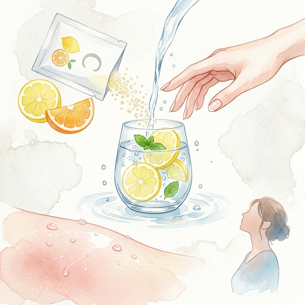 7. 高纯度维生素C + 多喝水