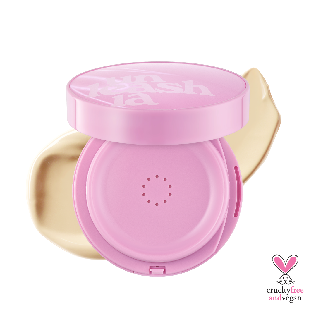 🩷 玻璃粉 Don’t Touch Glass Pink Cushion：高防晒剔透水光肌（SPF50+/ PA++++）