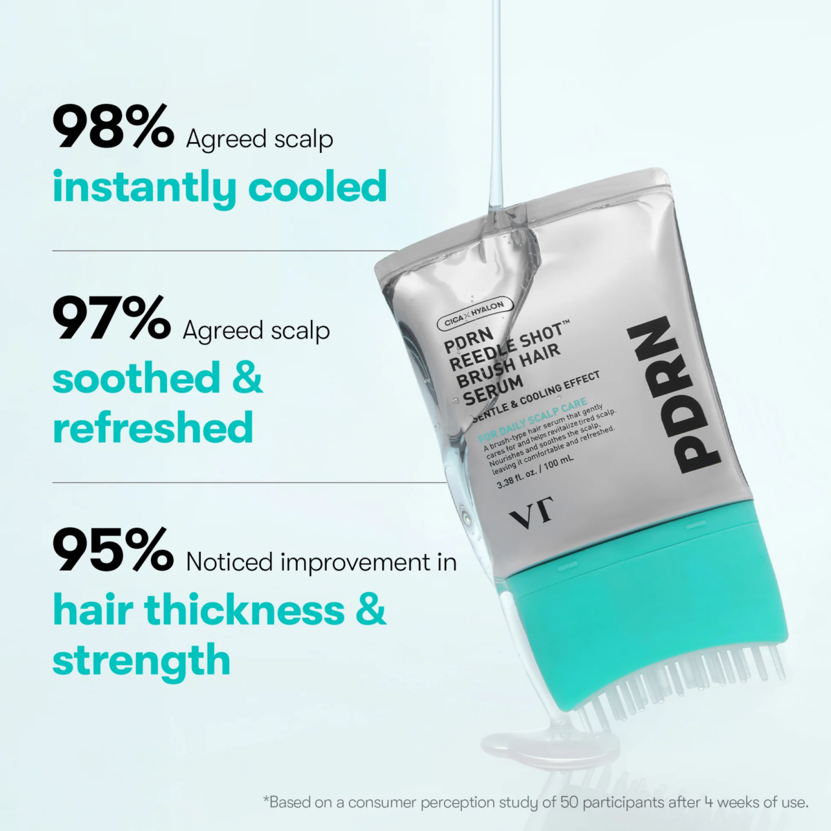 VT Cosmetics PDRN Reedle Shot Brush Hair Serum