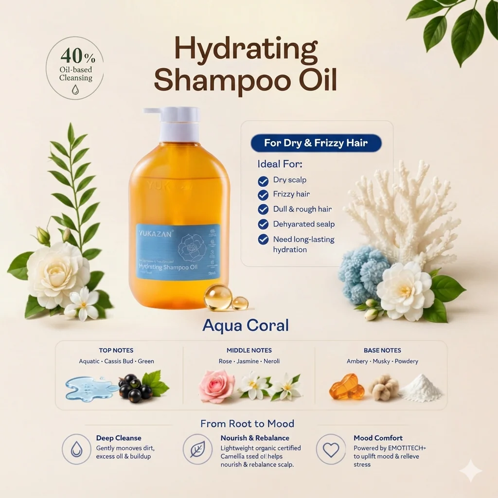 Yukazan Aqua Coral Hydrating Shampoo Oi