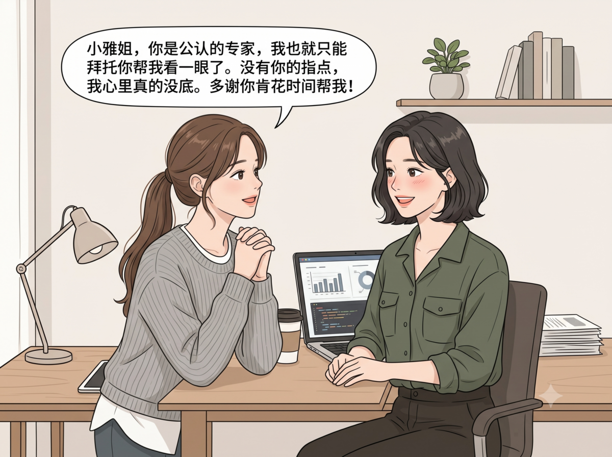 大方给情绪价值，带着真诚求助 💖