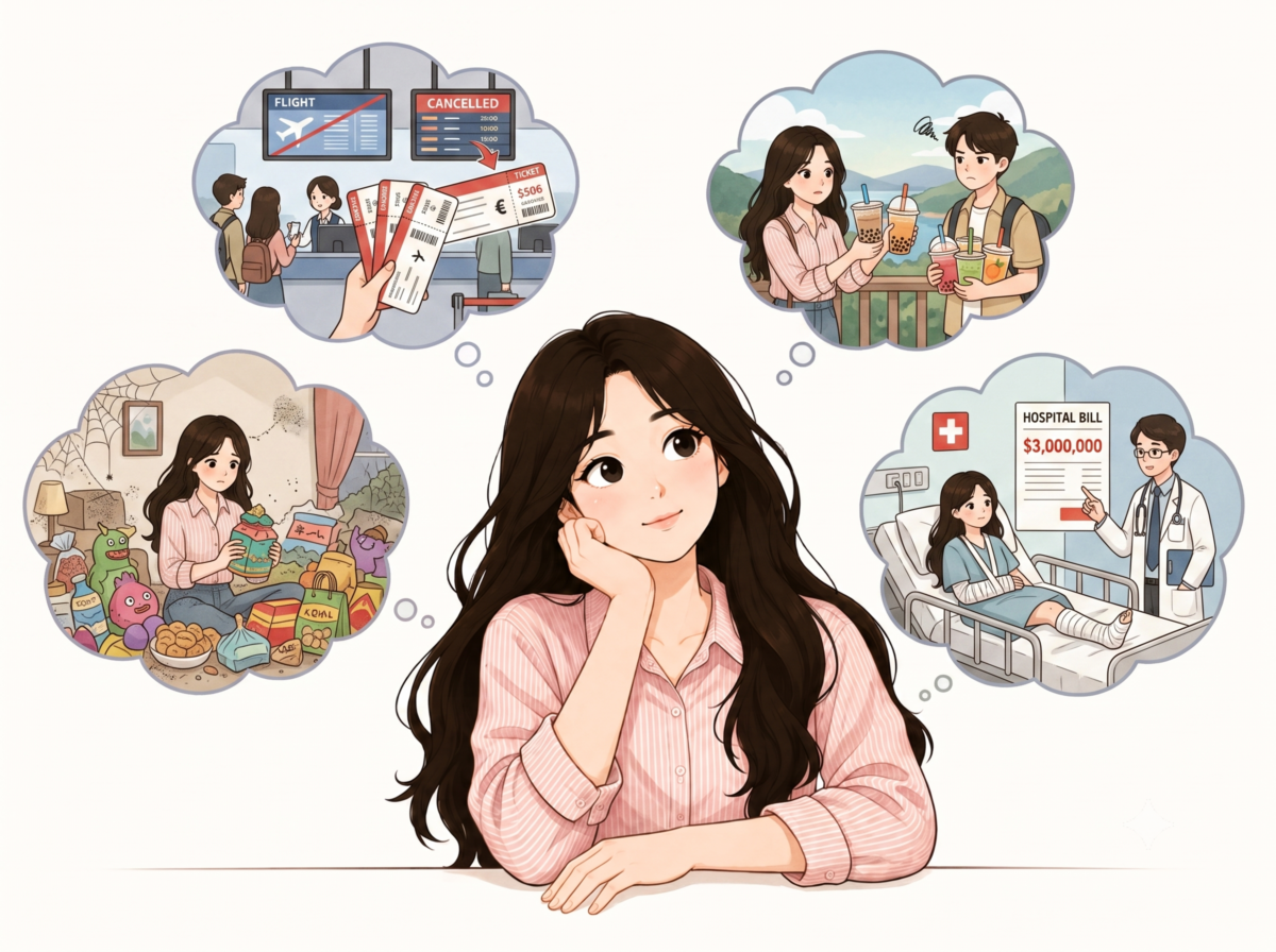 Q3、回看账单时，你发现自己在旅行中最大的一笔开销通常花在？