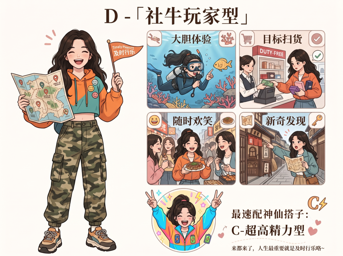 多数选D：「社牛玩家型」