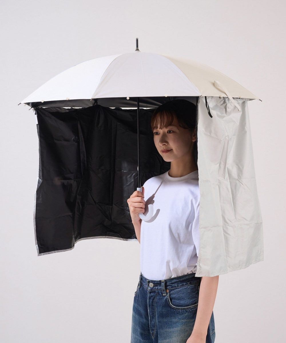 日本 3COINS 推出的「伞用防晒遮阳帘」（UV umbrella curtain）